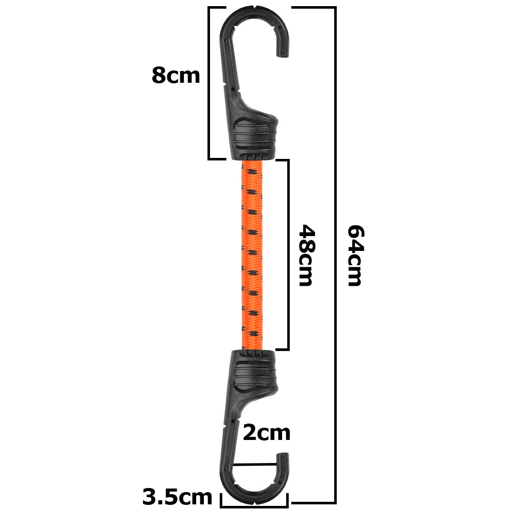 Bungee Cord Hook with PVC-coated Metal Hooks 60cm - Best4Trade-Retail OTHER