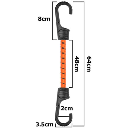 Bungee Cord Hook with PVC-coated Metal Hooks 60cm - Best4Trade-Retail OTHER
