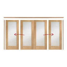 Load image into Gallery viewer, Oak Sliding Door Frame - 2pcs (includes hardware kit) 3500mm - XL Joinery

