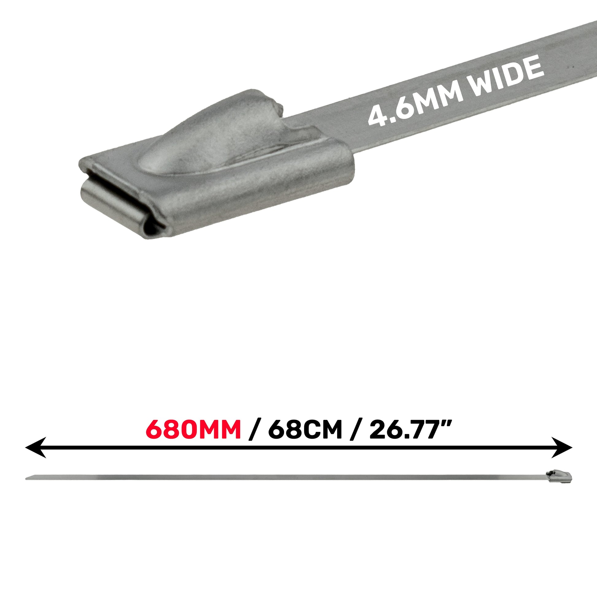 Stainless Steel Cable Ties 4.6mm x 680mm - Best4Trade-Retail Cable ties