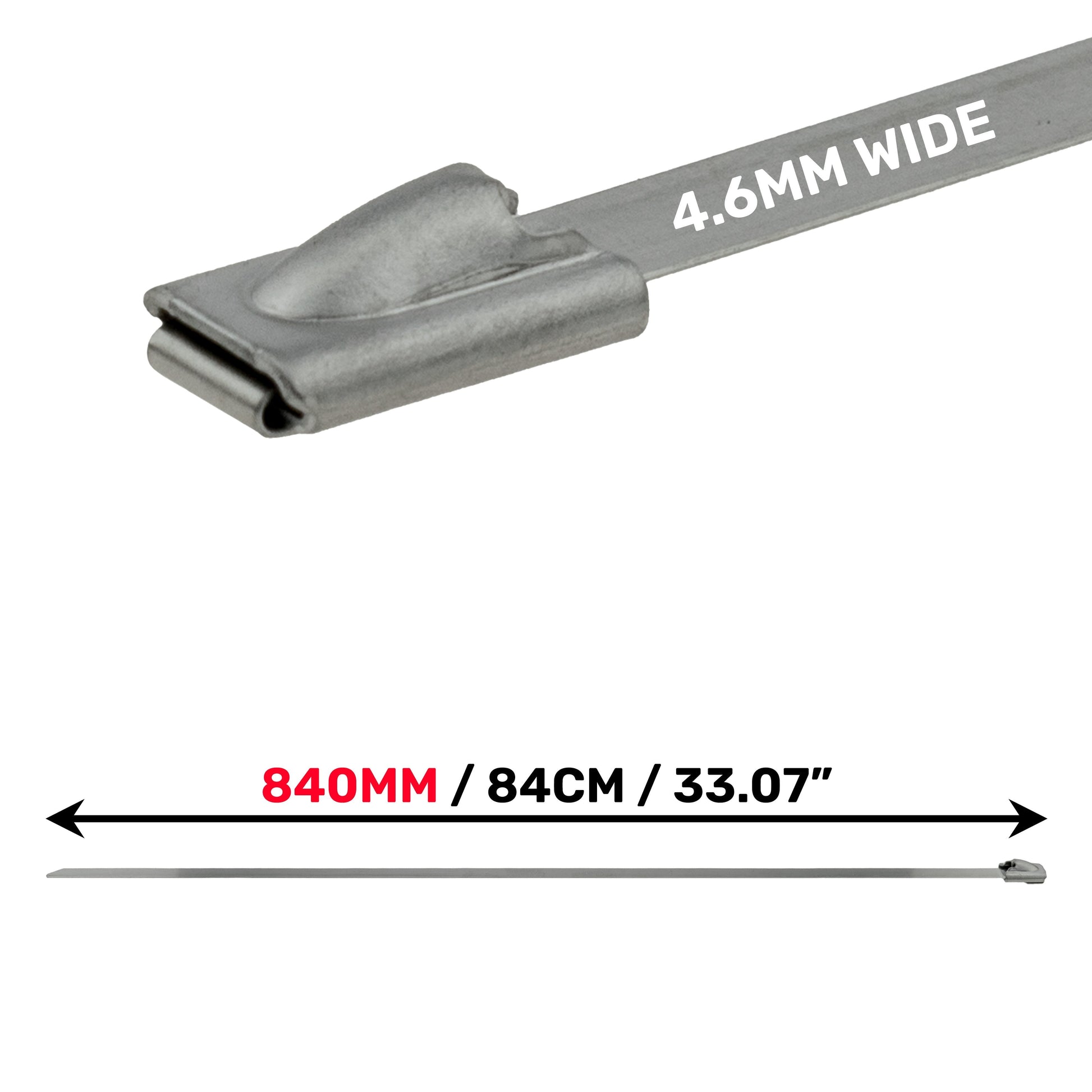 Stainless Steel Cable Ties 4.6mm x 840mm - Best4Trade-Retail Cable ties