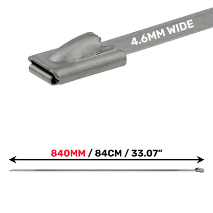 Stainless Steel Cable Ties 4.6mm x 840mm - Best4Trade-Retail Cable ties