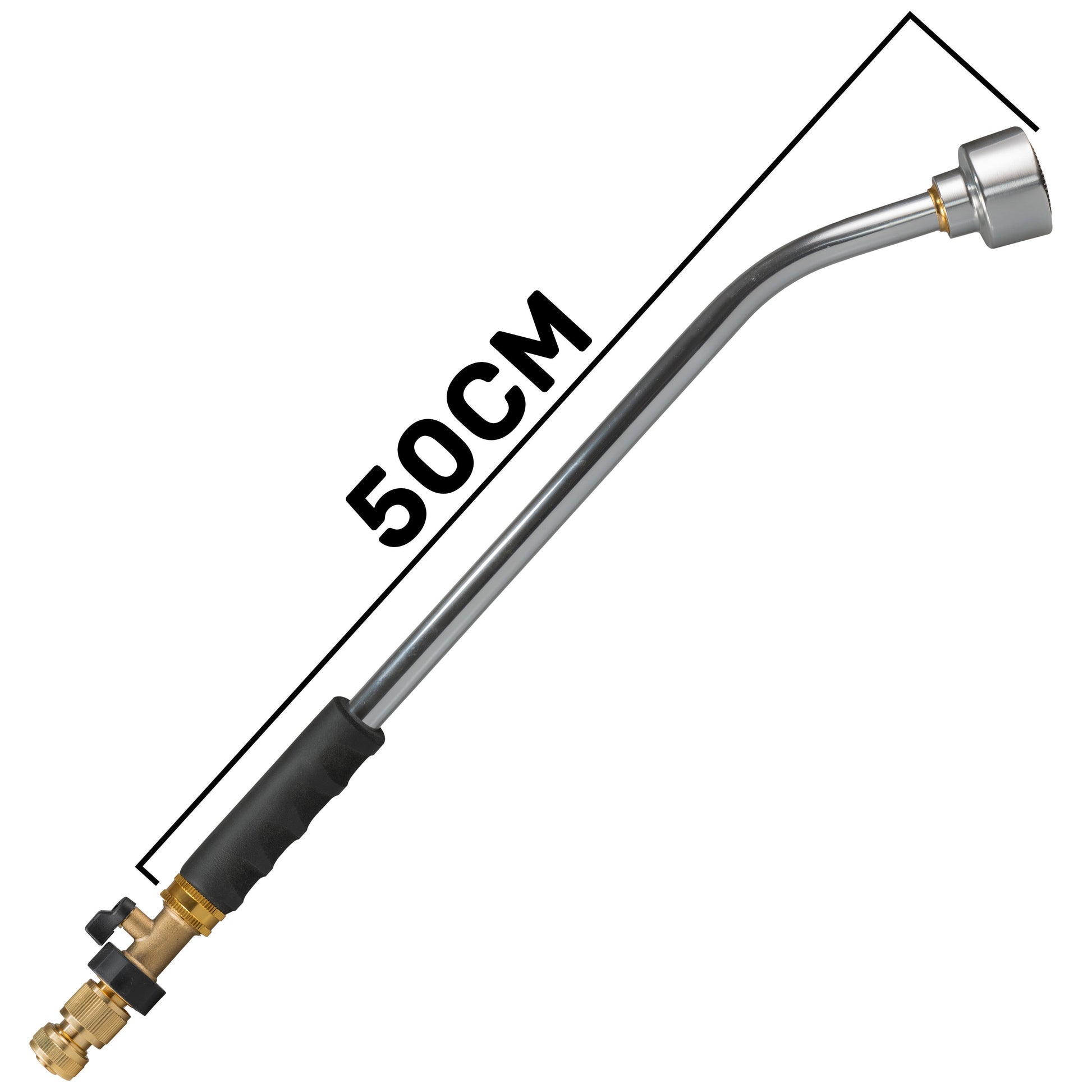50cm Garden Watering Lance with Brass Valve and Quick Connect Hose Connector - Best4Trade-Retail Garden watering