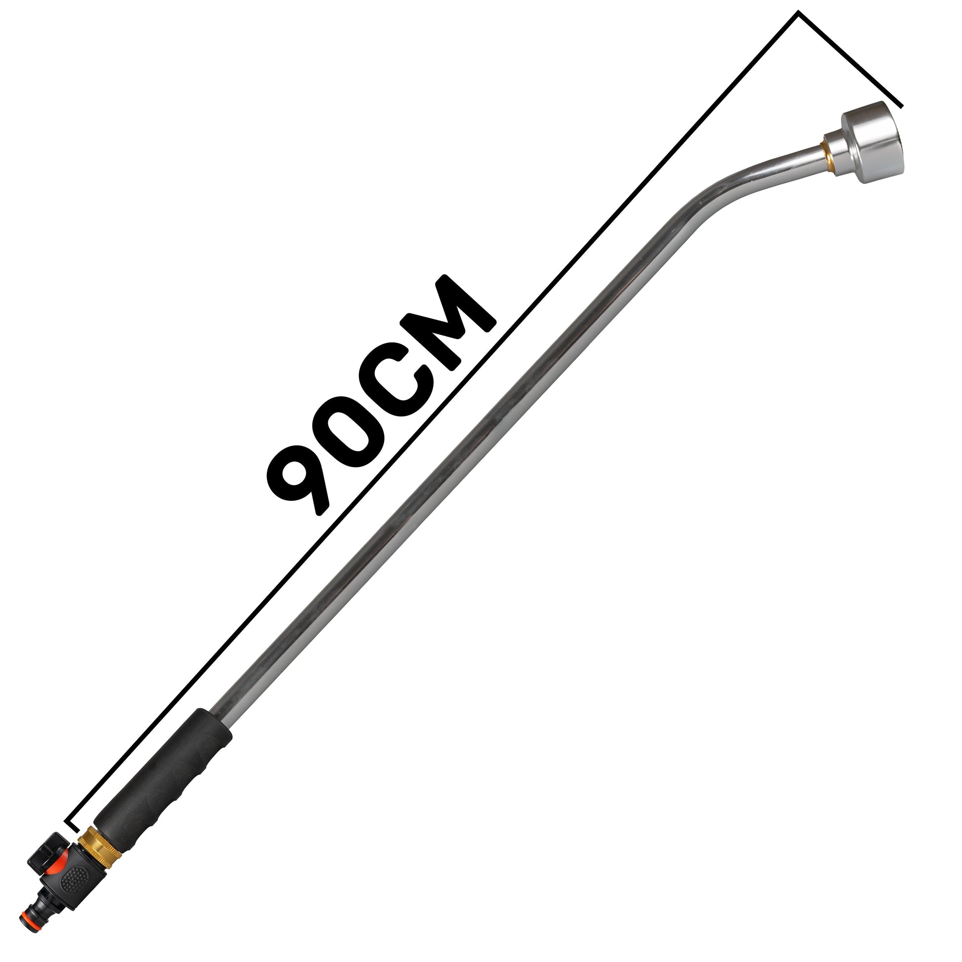 90cm Garden Watering Lance with Quick Connect Valve (Black) - Best4Trade-Retail Garden watering