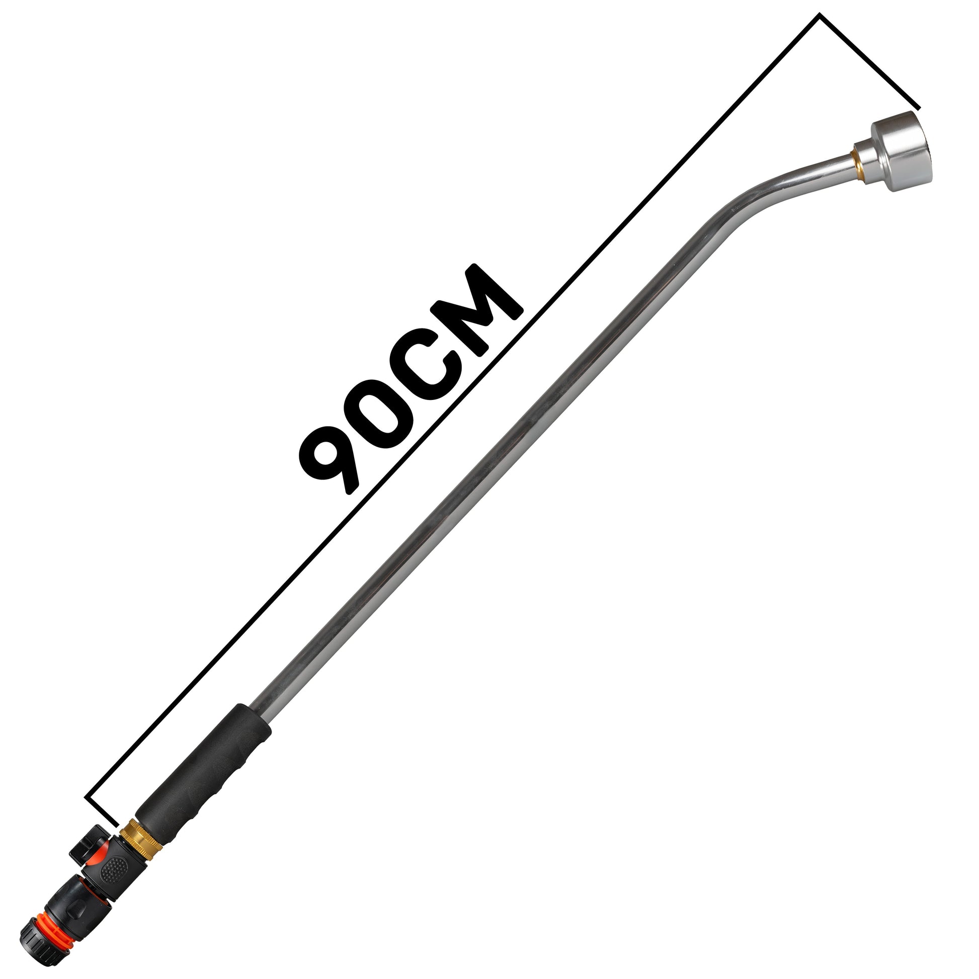 90cm Garden Watering Lance with Quick Connect Valve (Black) and Hose Connector - Best4Trade-Retail Garden watering