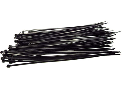 100 Cable Ties (2.5mm x 100mm) Black