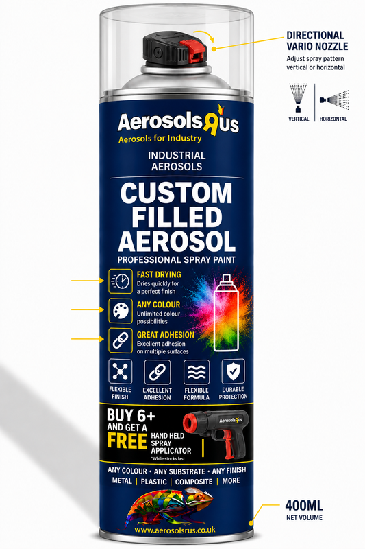 Custom Filled Aerosol Spray Paint - Any Colour