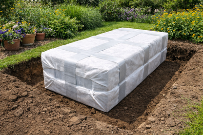 Polystorm PSM1A Soakaway Crate Kit 190L | Drainage Crate with Geotextile Membrane & Tape | Spudulica