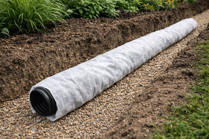 2.25m Wide 80gsm Non Woven Geotextile Fabric | Lightweight Drainage Membrane