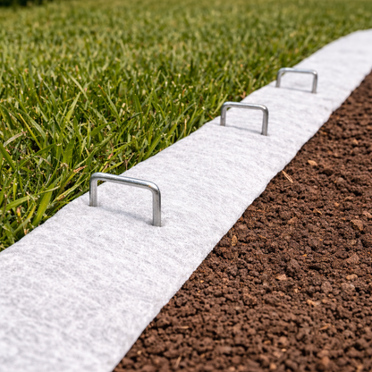 U Shaped Ground Pins for Geotextile & Weed Membranes | Heavy Duty Landscape Fixing Staples