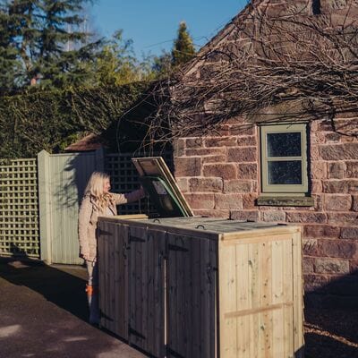 Churnet Valley Deluxe Triple Bin Store - Churnet Valley