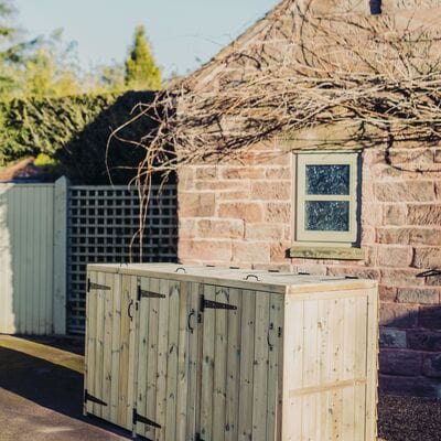 Churnet Valley Deluxe Triple Bin Store - Churnet Valley