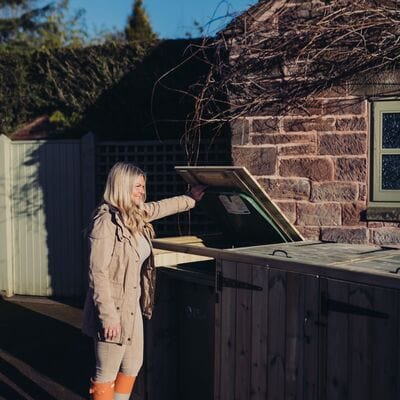 Churnet Valley Deluxe Triple Bin Store - Churnet Valley