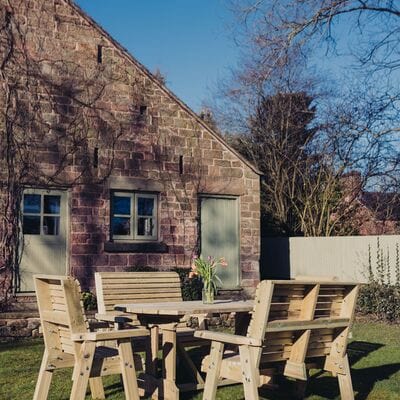 Churnet Valley Ergo 8 Seat Table Set 2 x 3 Seater Benches and 2 Chairs - Churnet Valley