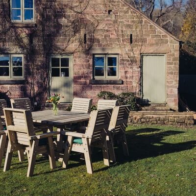 Churnet Valley Ergo 8 Seater Square Set 8 Chairs - Churnet Valley