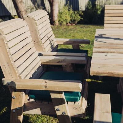 Churnet Valley Ergo 8 Seater Square Set 8 Chairs - Churnet Valley