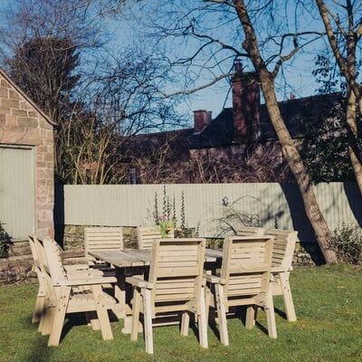 Churnet Valley Ergo 8 Seater Square Set 8 Chairs - Churnet Valley