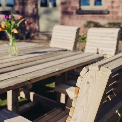 Churnet Valley Ergo 8 Seater Square Set 8 Chairs - Churnet Valley