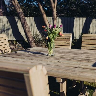 Churnet Valley Ergo 8 Seater Square Set 8 Chairs - Churnet Valley