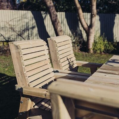 Churnet Valley Ergo 8 Seater Square Set 8 Chairs - Churnet Valley