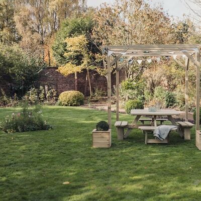 Churnet Valley Westwood Square 8 Seat Picnic Table - Churnet Valley