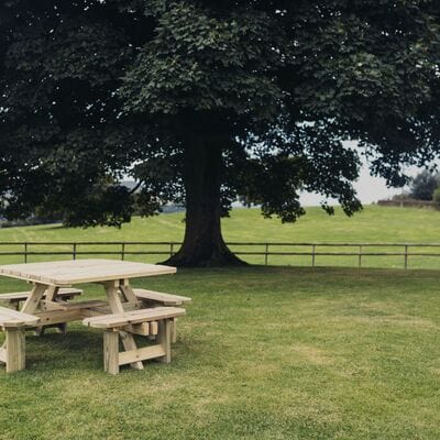 Churnet Valley Westwood Square 8 Seat Picnic Table - Churnet Valley
