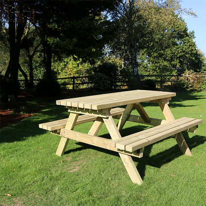 Churnet Valley Deluxe Picnic Table 1.8m - Churnet Valley