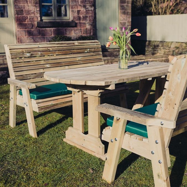 Churnet Valley Ergo 6 Seat Table Set 3 Benches - Churnet Valley
