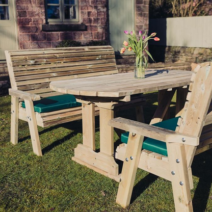 Churnet Valley Ergo 6 Seat Table Set 3 Benches - Churnet Valley