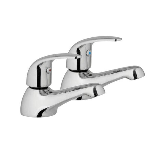 Compact Chrome Bath Taps - Aqua Bathrooms