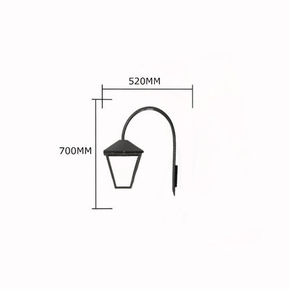 Contemporary downturned wall light 0.7m (H061)