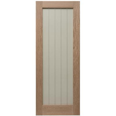 Cottage Oak Fully Glazed Unfinished Internal Door 1981 x 762mm - Doors4less