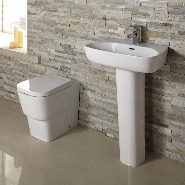 Cubix Back to Wall Toilet (suitable for concealed cisterns) - Aqua Bathrooms