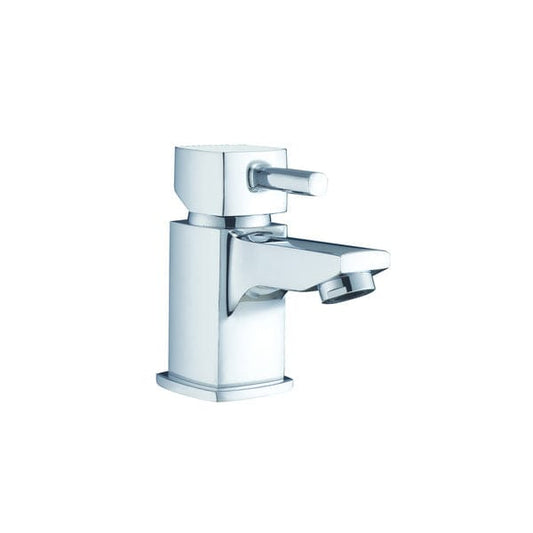 Cubix Chrome Basin Mixer w/ Click-Clack Waste - All Sizes - Aqua Bathrooms
