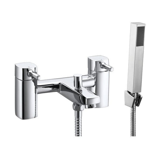Cubix Chrome Bath Shower Mixer - Aqua Bathrooms