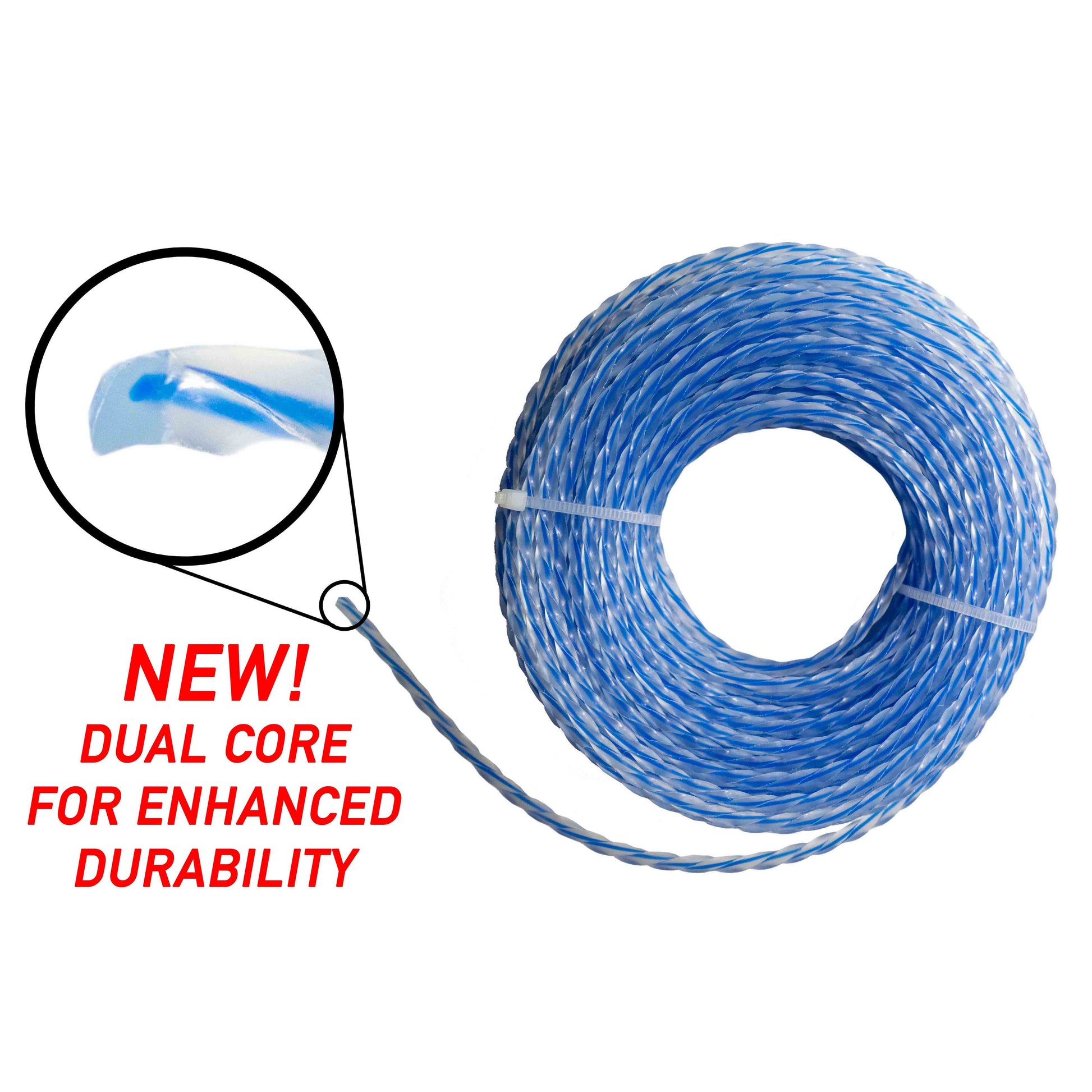 Strimmer Line Dual Blue Twist 1.6mm x 15m - Best4Trade-Retail Garden tools & Accesories
