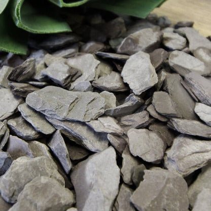 Welsh Blue Plum Crushed Slate Chippings 20mm - Dandy's Topsoil & Landscape Supplies Gravel, Slate & Aggregates