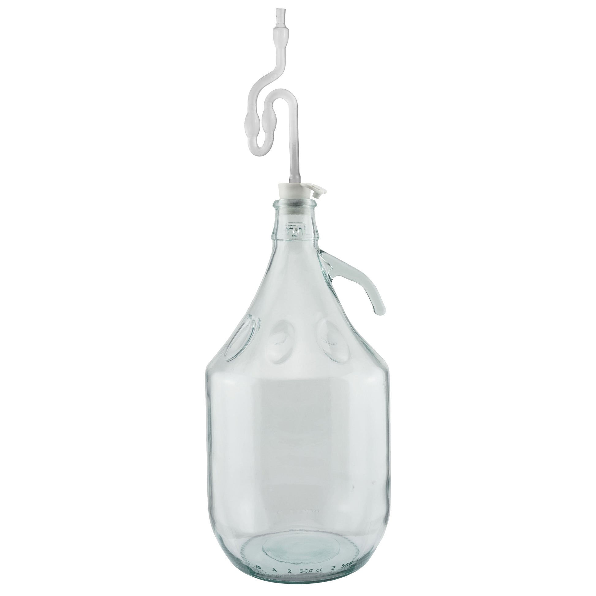 Glass Demijohn 5L 2 Pack Plain With Airlock, Bung & Tube - Best4Trade-Retail Costwise Home Brewing