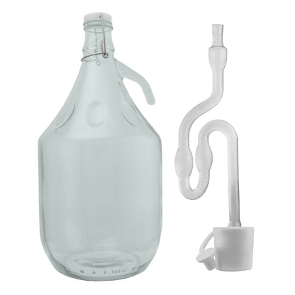 Glass Demijohn 5L 4 Pack Swing Top Cap, Airlock, Bung & Tube - Best4Trade-Retail Costwise Home Brewing