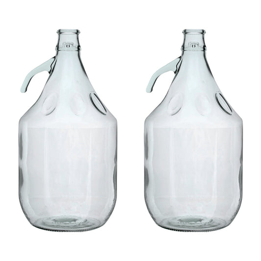 Glass Demijohn 5L 2 Pack Plain - Best4Trade-Retail Costwise Home Brewing