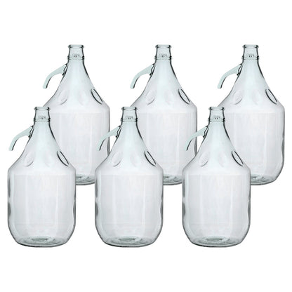 Glass Demijohn 5L 6 Pack Plain - Best4Trade-Retail Costwise Home Brewing