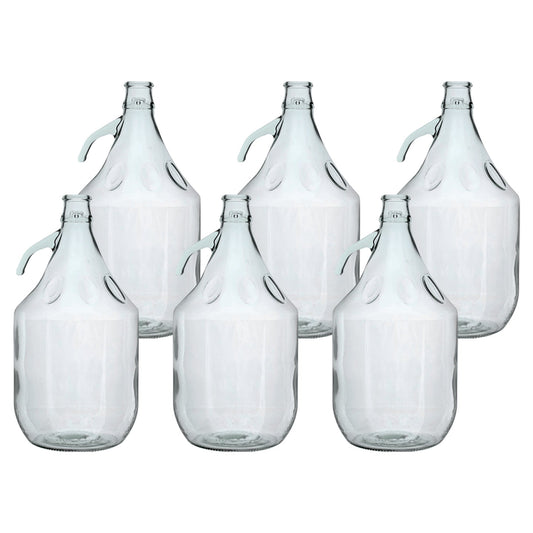 Glass Demijohn 5L 6 Pack Plain - Best4Trade-Retail Costwise Home Brewing