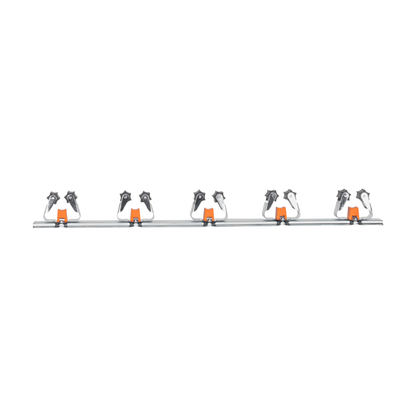 Wall Mount Tool Holder Rail - Roller Grip Design (5 Handles) - Best4Trade-Retail Garden tools & Accesories