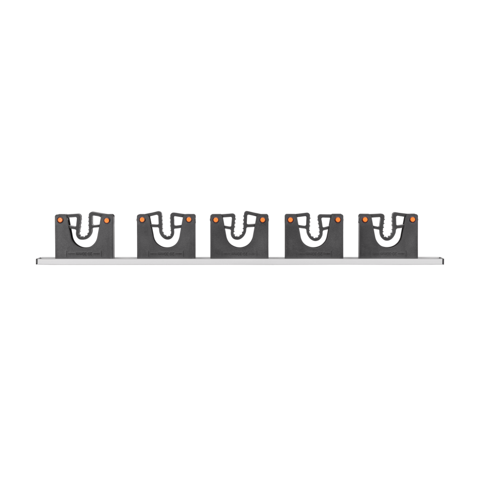 Wall Mount Tool Holder Rail - Gripper Design (5 Handles) - Best4Trade-Retail Garden tools & Accesories