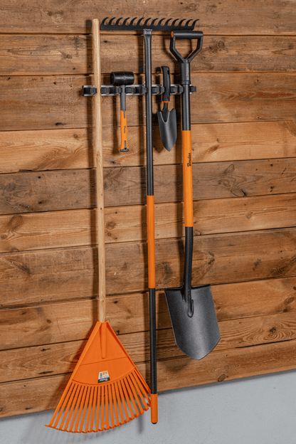 Wall Mount Tool Holder Rail - Gripper Design (5 Handles) - Best4Trade-Retail Garden tools & Accesories