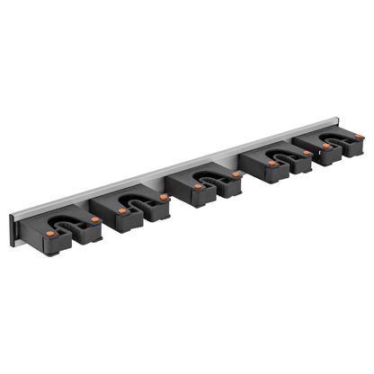 Wall Mount Tool Holder Rail - Gripper Design (5 Handles) - Best4Trade-Retail Garden tools & Accesories