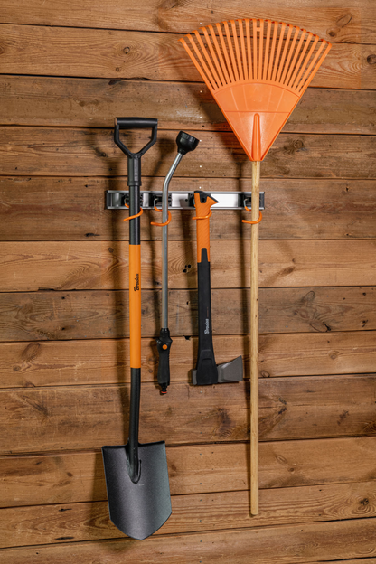 Wall Mount Tool Rack Rail with 3 x S Hanging Hooks - Best4Trade-Retail Garden tools & Accesories