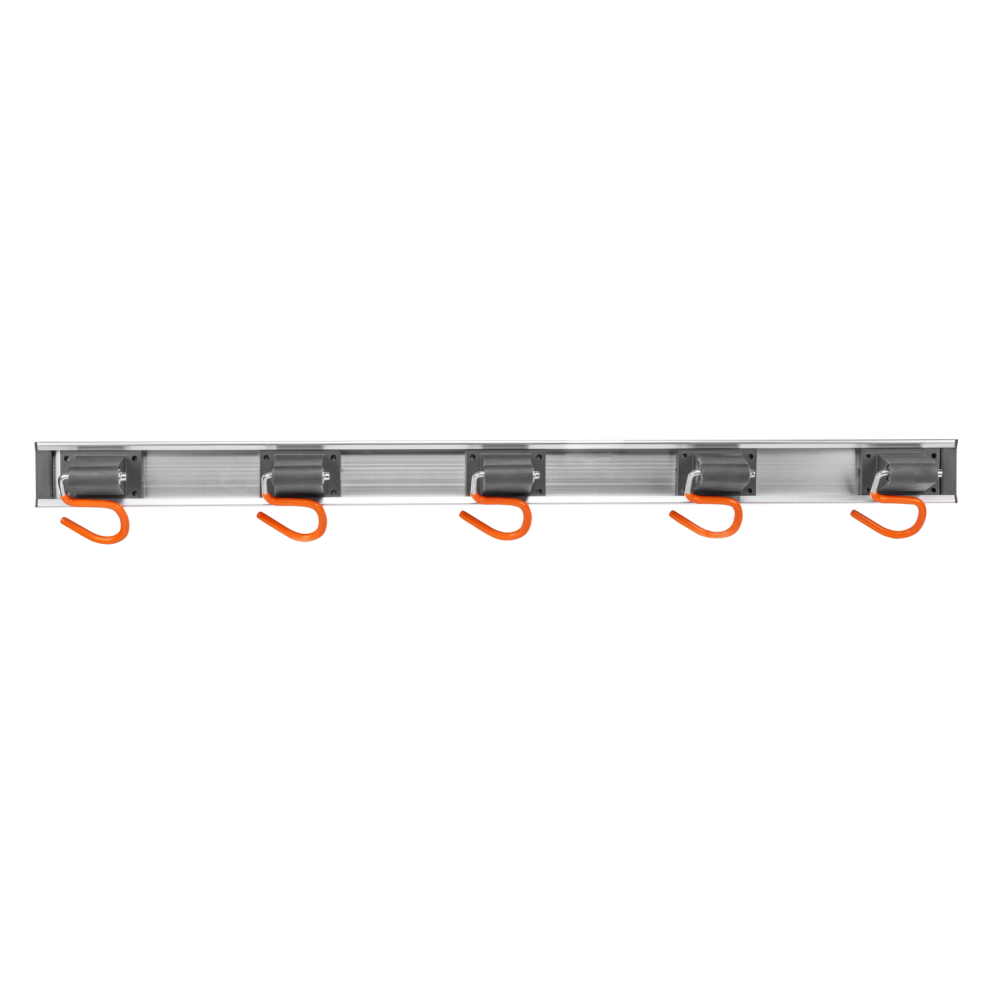 Wall Mount Tool Rack Rail with 5 x S Hanging Hooks - Best4Trade-Retail Garden tools & Accesories