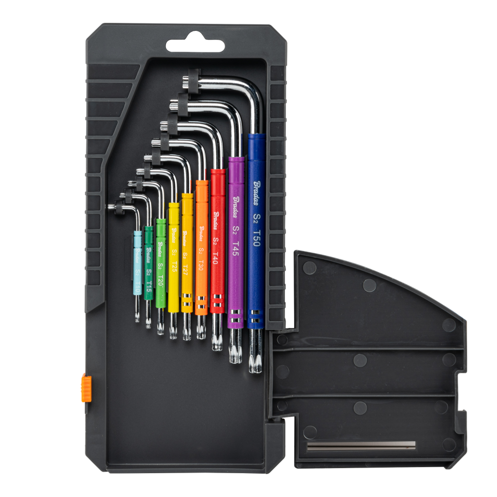 Set of TORX Star Keys TX, Long, 10-50 (9 pcs) - Best4Trade-Retail Garden tools & Accesories