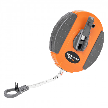 Fibreglass Coiled Tape Measure 13mm Wide Black/Orange (20m-50m) - Best4Trade-Retail Garden tools & Accesories